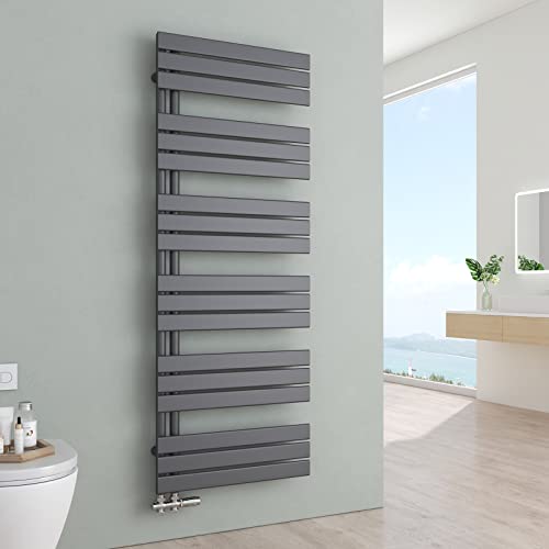 S'AFIELINA Badheizkörper Paneel Heizkörper Bad 1599x600mm Handtuchheizkörper Seitenanschlusss 1005 Watt Handtuchtrockner mit Anschluss Links oder Rechts (Anthrazit) von S'AFIELINA