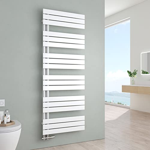 S'AFIELINA Badheizkörper Paneel Heizkörper Bad 1599x600mm Handtuchheizkörper Seitenanschlusss 958 Watt Handtuchtrockner mit Anschluss Links oder Rechts (Weiß) von S'AFIELINA