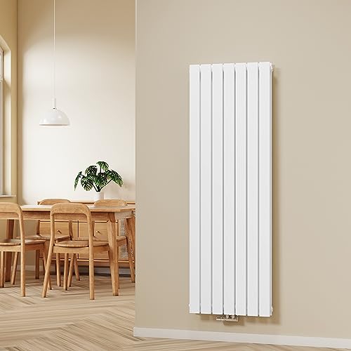 S'AFIELINA Design Heizkörper Paneelheizkörper 1600x540mm Doppellagig Heizkörper Flach Weiß Mittelanschluss Heizung Flachheizkörper Vertikal 1739 Watt von S'AFIELINA