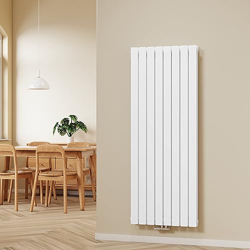 S'AFIELINA Design Heizkörper Paneelheizkörper 1600x620mm Doppellagig Heizkörper Flach Weiß Mittelanschluss Heizung Flachheizkörper Vertikal 1988 Watt von S'AFIELINA