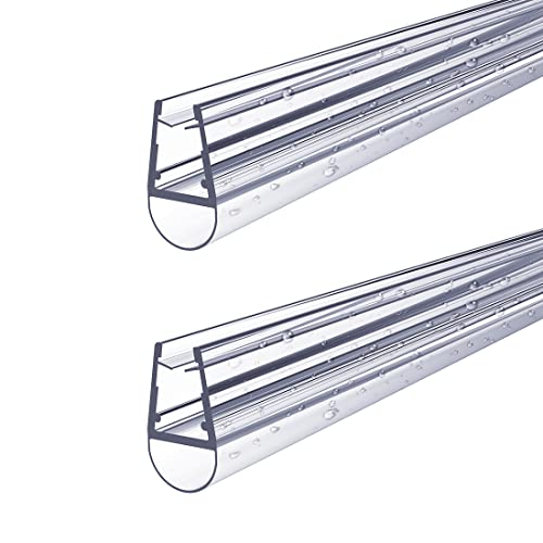 S'AFIELINA Duschtür Dichtung Ersatzdichtung Wasserabweiser Duschdichtung Schwallschutz Duschkabine Bad 4-6mm Glas 100cm (2 Stück) von S'AFIELINA