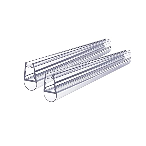S'AFIELINA Duschtür Dichtung Ersatzdichtung Wasserabweiser Duschdichtung Schwallschutz Duschkabine Bad 7-8mm Glas 80cm (2 Stück) von S'AFIELINA