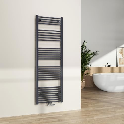 S'AFIELINA Handtuchheizkörper Mittelanschluss 1600x500 mm Badheizkörper Anthrazit Handtuchwärmer Handtuchtrockner 654 Watt S'AFIELINA Handtuchheizkörper Mittelanschluss 1600x500 mm Badheizkörper Anthrazit Handtuchwärmer Handtuchtrockner 654 Watt von S'AFIELINA