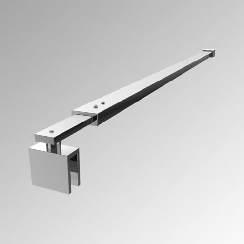 S'AFIELINA Stabilisierungsstange Haltestange für Duschwänd Halterung aus Edelstahl Eckig Winkel Flexibel Einstellbar 700-1200mm Duschwand Stabilisator für Glasdicke 8-10 mm (3 Stück) von S'AFIELINA