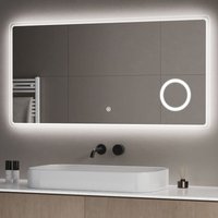 Led Badspiegel Badezimmerspiegel mit Beleuchtung Wandspiegel mit Touchschalter,3-fach Vergrößerung,Energiesparend,IP44, 60x120 cm - S'afielina Led Badspiegel Badezimmerspiegel mit Beleuchtung Wandspiegel mit Touchschalter,3-fach Vergrößerung,Energiesparend,IP44, 60x120 cm - S'afielina von S'AFIELINA