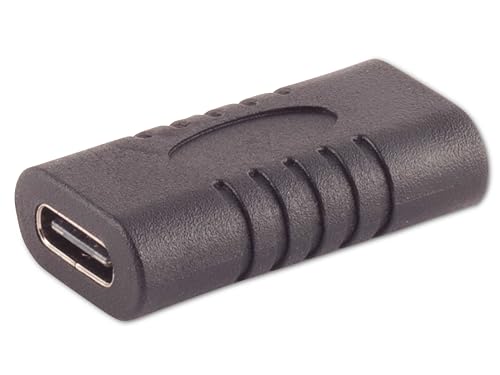 S-CONN USB-C Verbinder, 3.1, 10 Gbps, PVC, schwarz von S-CONN