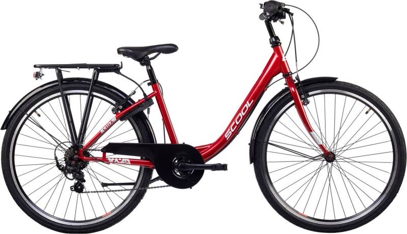 S’COOL Jugendfahrrad S'COOL chiX, 6 Gang Shimano, Kettenschaltung, 26 Zoll, Jugendliche, mit Gepäckträger und Schutzblech S’COOL Jugendfahrrad S'COOL chiX, 6 Gang Shimano, Kettenschaltung, 26 Zoll, Jugendliche, mit Gepäckträger und Schutzblech von S’COOL