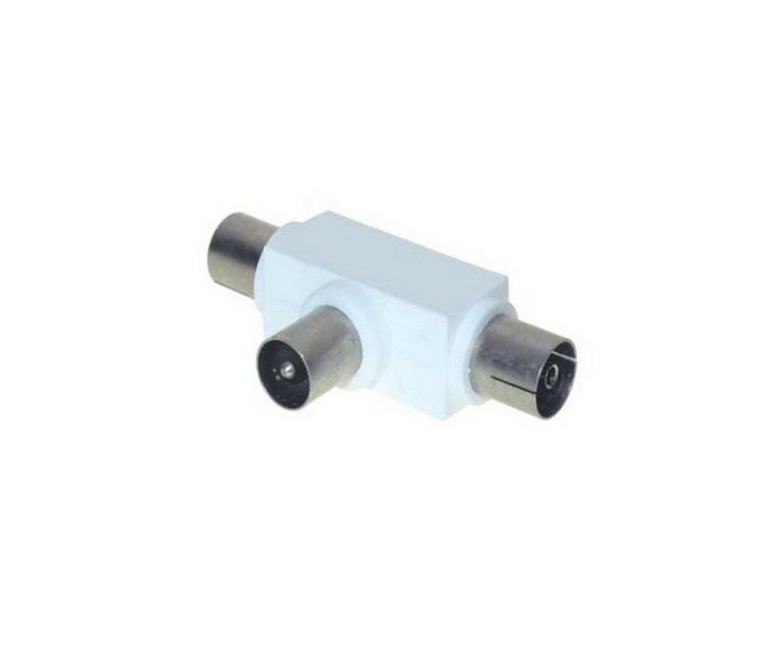 S/CONN maximum connectivity® Koax-Kabelverbinder T-Verteiler, 2 x Kupplung und 1 x Stecker von S/CONN maximum connectivity®