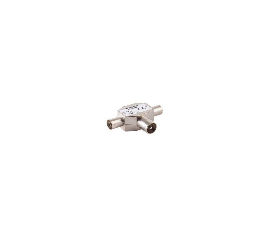 S/CONN maximum connectivity® Koax-Kabelverbinder T-Verteiler, 2 x Kupplung und 1x Stecker, CE von S/CONN maximum connectivity®