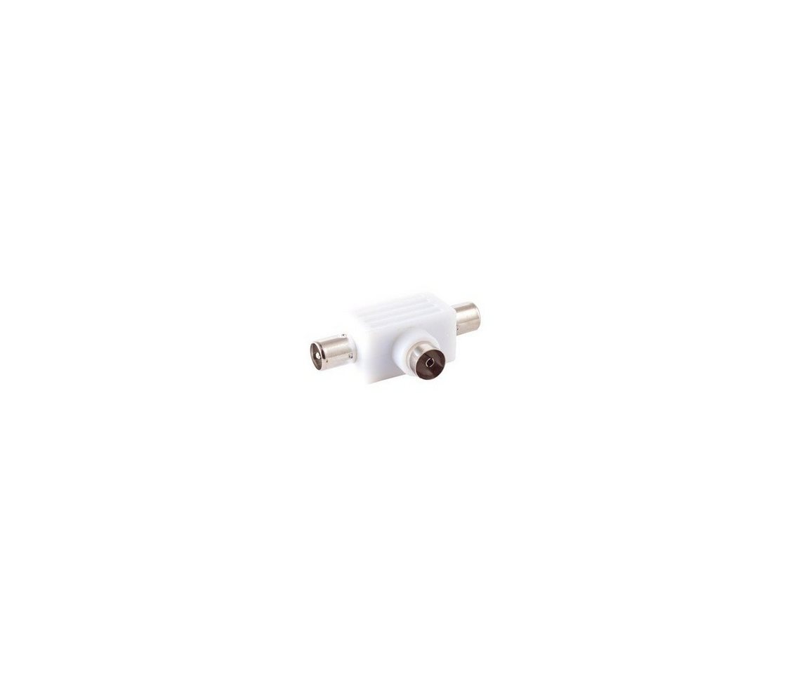 S/CONN maximum connectivity® Koax-Kabelverbinder T-Verteiler, 2 x Stecker und 1x Kupplung von S/CONN maximum connectivity®