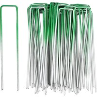 50 Stück Befestigungsstifte, Gartenstifte, grüne Kunstrasenklammern, für Gartenbodenplatten, Befestigung von Kunstrasen im Freien 50 Stück Befestigungsstifte, Gartenstifte, grüne Kunstrasenklammern, für Gartenbodenplatten, Befestigung von Kunstrasen im Freien von S-GIANT