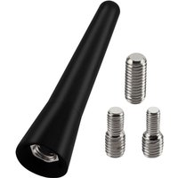 6,5 cm Mini-Kurzantenne fürs Auto, FM/AM-Autoantennenstab, universelle Mini-Autoantenne, mit 3 M4/M5/M6-Schrauben, für FM/AM-Radioempfang von S-GIANT