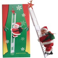 Elektrische Leiter Klettern Santa Claus Weihnachten Baum Hängen Ornament für Home Party Dekoration von S-GIANT