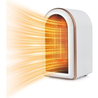 Elektrischer Raumheizer, 1200 W PTC-Keramikheizer mit Thermostat, energieeffizienter Heizlüfter für den Heimgebrauch, Kippschutz, weiß Elektrischer Raumheizer, 1200 W PTC-Keramikheizer mit Thermostat, energieeffizienter Heizlüfter für den Heimgebrauch, Kippschutz, weiß von S-GIANT