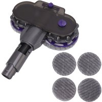 Elektrischer Wischkopf für Dyson V6 DC58 59 62 Staubsauger mit 4 waschbaren Wischmopps von S-GIANT