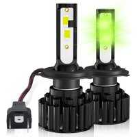 H4-LED-Lampe, 24 W, kaltweiße Helligkeit, H4-LED-Auto-Umrüstsatz, IP65, wasserdicht, 2 Stück von S-GIANT