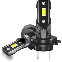 H7-LED-Lampe, 4000 lm, 40 W, 400 % Helligkeit, 6500 K, Weiß, H7-Scheinwerfer-Umrüstsatz, als Ersatz für Halogen- und Xenonlampen, Autolampen von S-GIANT