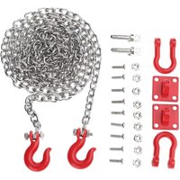 RC-Abschlepphaken-Set, RC-Abschleppkette aus Metall, Modellauto-Zubehör für RC-Car Climbing Crawler RC-Abschlepphaken-Set, RC-Abschleppkette aus Metall, Modellauto-Zubehör für RC-Car Climbing Crawler von S-GIANT