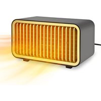 Raumheizer, Heizlüfter, 1000 W leiser tragbarer Mini-Elektroheizer mit 2 Modi, Überhitzungs- und Kippschutz, für Schlafzimmerbüro Raumheizer, Heizlüfter, 1000 W leiser tragbarer Mini-Elektroheizer mit 2 Modi, Überhitzungs- und Kippschutz, für Schlafzimmerbüro von S-GIANT