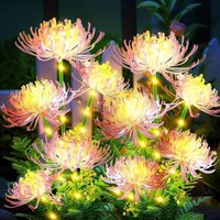 Solarleuchten Außen, 2 Stück Solar Blumenlichter, Gartendeko Außen, Wasserdicht IP65 Solar Außenleuchte für Garten/Wege/Terrasse/Patio/Rasen von S-GIANT