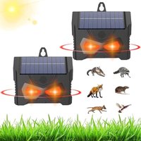 Stück Ultraschall Tiervertreiber, Solar Rote LED Lampe Aufhängbar, Schutz Vor Wildtieren Wie Wildschwein Waschbär Geeignet Für Garten, Garage, Stück Ultraschall Tiervertreiber, Solar Rote LED Lampe Aufhängbar, Schutz Vor Wildtieren Wie Wildschwein Waschbär Geeignet Für Garten, Garage, von S-GIANT