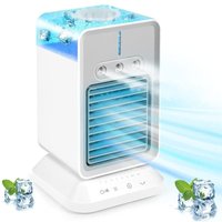 Tragbarer Klimaanlagenlüfter, Mini-USB-Klimaanlage mit 3 Windgeschwindigkeiten und 2 Timern, Kühllüfter Tragbarer Klimaanlagenlüfter, Mini-USB-Klimaanlage mit 3 Windgeschwindigkeiten und 2 Timern, Kühllüfter von S-GIANT