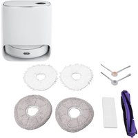 Zubehörset für NARWAL J3 Staubsauger, 1 Walzenbürste, 2 Seitenbürsten, 1 Filter, 2 weiße Tücher, 2 graue Tücher von S-GIANT