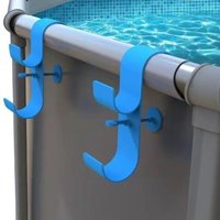 stücke Schwimmbad Zaun Hamens Multifunktionale Wand Werkzeug Hangle für Rohr Bürsten Besen von S-GIANT