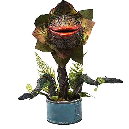 S-JIANG Halloween Garten Dekor Piranha Realistische Horror Fleischfressende Pflanze Statue Harz Blumentopf Film Requisite Rasen Hof Skulptur, Halloween Weihnachten Einzigartiges Geschenk von S-JIANG