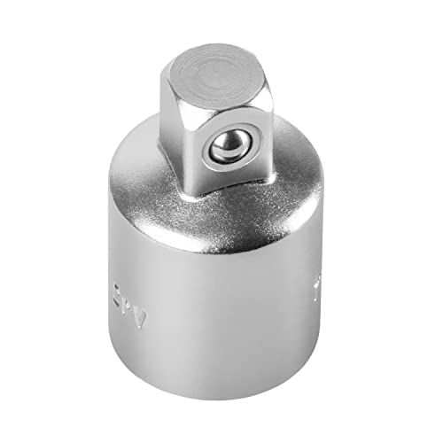 Steck-Schlüssel Einsatz Lang | Steck-Nuss Lang |Sechskantschlüssel Innensechskant Satz 3/8 Zoll, Adapter für ½ Zoll, ¼ Zoll (Adapter 1/2 auf 3/8 Zoll) von S-Polybond