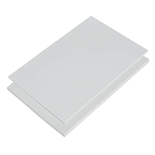ABS Kunstoffplatte, ABS Platte in SCHWARZ ODER WEIß | VIELE verschiedene FORMATE in Stärken 1-10mm TOP Qualität (2 Stück | 20 x 30cm, 1mm Weiß) von S-Polytec