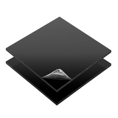 S-Polytec ABS Platte, 20 x 30cm, 5mm Schwarz, TOP Qualität, Made in Germany von S-Polytec