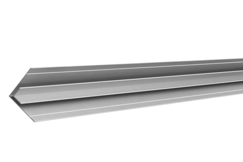 Alu Profil für HPL-Platten 3mm 6mm und 8mm… (3mm Silber, Inneneck- Profil (1 Meter), 1) von S-Polytec