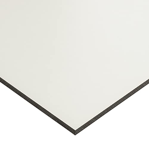 HPL Platte wetterfest | Fassadenplatte, Balkonplatte, Schichtstoffplatten | in 6mm, 8mm | VERSCHIEDENE FORMATE | TOP QUALITÄT MADE IN GERMANY (100 x 20cm (8mm Stärke), Weiß Ral9016) von S-Polytec