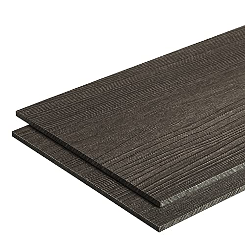 HPL Platte wetterfest | Fassadenplatte, Balkonplatte, Schichtstoffplatten | in 6mm, 8mm | VERSCHIEDENE FORMATE | TOP QUALITÄT MADE IN GERMANY (100 x 50cm (6mm Stärke), Holzdekor Esche) von S-Polytec