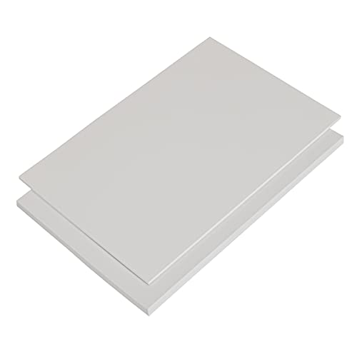 Kunststoffplatte aus Polystyrol, Polystyrolplatte (PS) WEIß und SCHWARZ Verschiedene FORMATE, Stärken: 1-5mm, TOP QUALITÄT, Modelbau, Schilder, Bastelplatte (200 x 100cm, 1mm WEIß) von S-Polytec