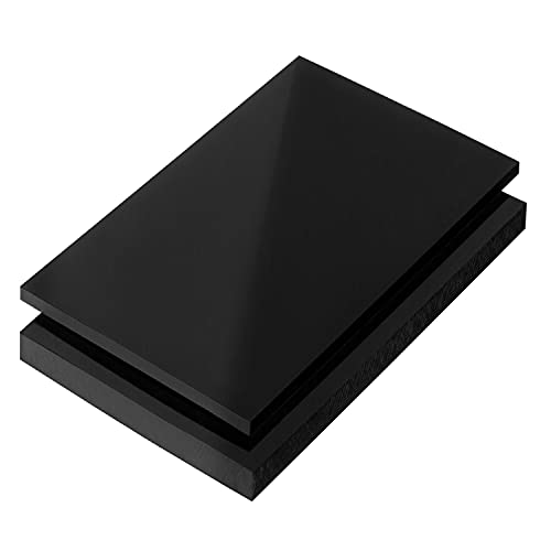 PE-HD Platte Zuschnitte | SCHWARZ | 2-15mm | VERSCHIEDENE FORMATE | Top Qualität (3mm, 100 x 49cm) von S-Polytec