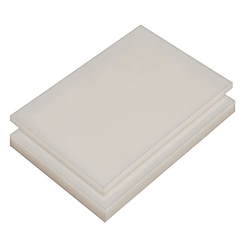 PE-HD Platte Zuschnitte | WEIß NATUR | 2-15mm | VERSCHIEDENE FORMATE | Top Qualität (100 x 20cm, 10mm) von S-Polytec