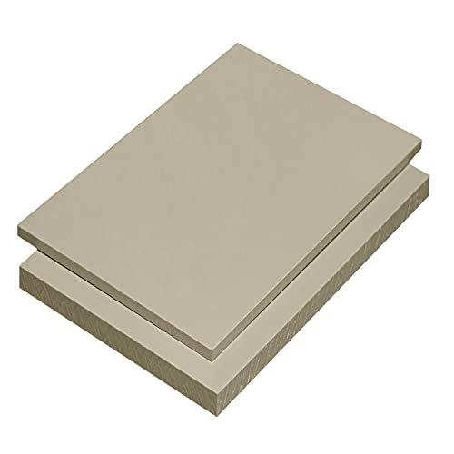 PP- Platte, Polypropylen Zuschnitte | 2-15mm Stärken | VERSCHIEDENE FORMATE | GRAU RAL 7032 | MADE IN GERMANY (49 x 49cm, 3mm) von S-Polytec
