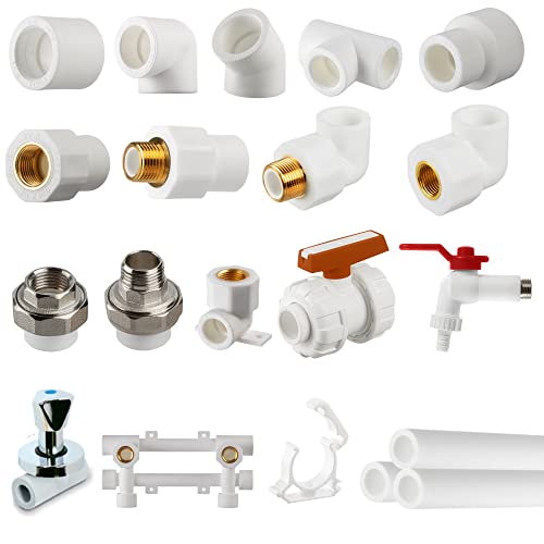 PPR 25mm, DN25 Rohr, Fitting, PP-R Winkel, T-Stück, Muffe, Kupplung, Kniestück, Fittings, Verbindung, Fusiotherm Aquatherm Aqua-Plus (1, Endkappe- Rohrkappe) von S-Polytec