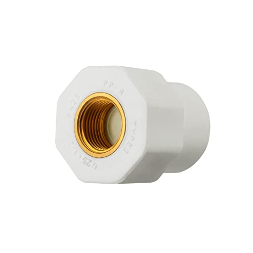 PPR 25mm, DN25 Rohr, Fitting, PP-R Winkel, T-Stück, Muffe, Kupplung, Kniestück, Fittings, Verbindung, Fusiotherm Aquatherm Aqua-Plus (1, Rohrkupplung IG 25x1/2") von S-Polytec