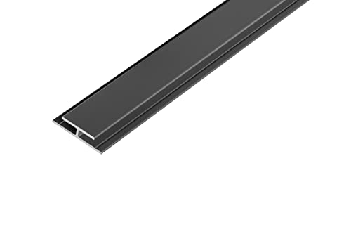 S-Polytec Aluminium H- Profil, Alu Verbindungsprofil, Aluprofil H für Aluverbund- Platten 3mm, ANTHRAZIT, verschiedene Längen Größen (3mm Anthrazit, H- Profil (2 Meter), 10) von S-Polytec