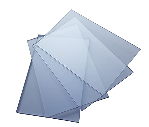 S-Polytec Polycarbonat PC Platte, MAKROLON LEXAN, PC Zuschnitt TRANSPARENT und GRAU, Stärke 3-8mm, VIELE Verschiedene Formate, beidseitiger UV-Schutz TOP QUALITÄT (100 x 50cm, 3mm) von S-Polytec