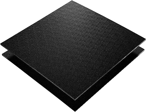 S-Polytec RECYCLING Kunststoffplatten ♲ ABS REGENERAT Platte SCHWARZ, Verschiedene Formate in Stärken 1-10mm, TOP Qualität, MADE IN GERMANY (2 Stück | 20 x 30cm, 1mm) von S-Polytec