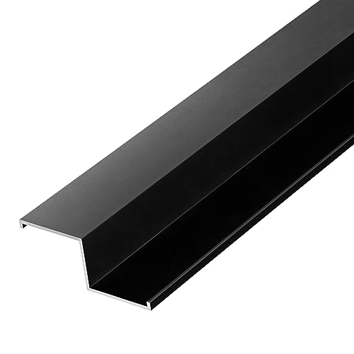 Z- Profil, Aluprofil, Konstruktion- Systemprofil aus schwarz eloxiertem Aluminium für HPL, Aluverbund Fassadenverkleidungen (Schwarz (1 Stück), Z- Profil (2 Meter)) von S-Polytec