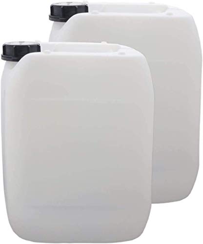 S-Pro Wasserkanister für Trinkwasser, 2X 10 Liter Kanister mit Schraubverschluss, Wasserbehälter Camping, DIN 51 Einfüllöffnung, Trinkwasserkanister lebensmittelecht von S-Pro