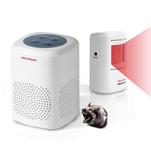 S SELDORAUK Hund Bellen Alarm Bewegungsmelder-Pir drahtloser menschlicher Körper aktivieren Home Security Bewegungsmelder Alarmsystem (1Receiver+1Motion Detector) von S SELDORAUK