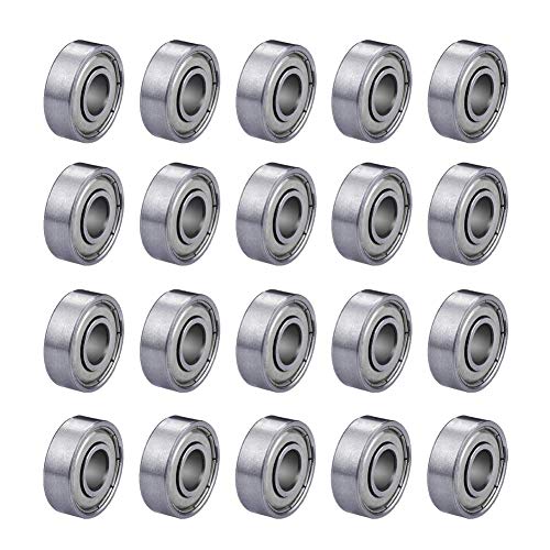 S SIENOC 20 x 608zz Kugellager Miniatur Rillenkugellager 8 x 22 x 7mm Bearing Stahl Speed (608zz, 20) von S SIENOC