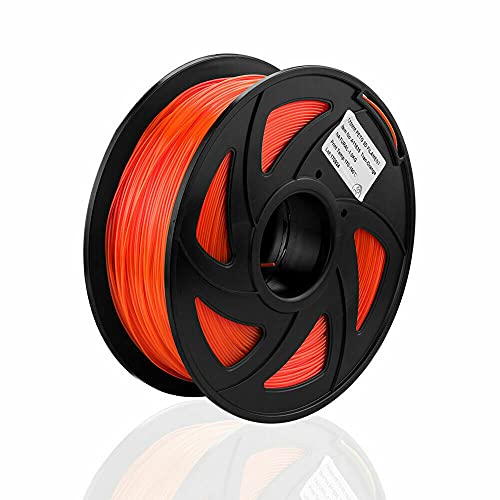 S SIENOC PETG Filament 1KG 3D Drucker PETG Filament 1,75mm 3D Drucker Filament Transparent Orange (PETG Transparent Orange) von S SIENOC