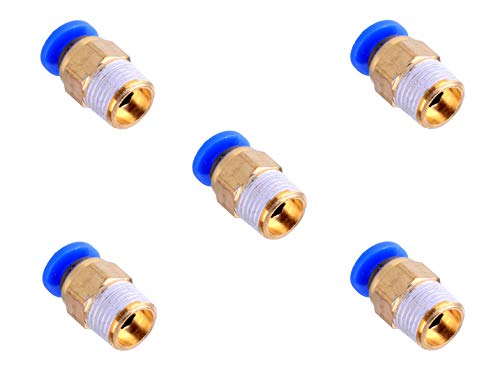 S SIENOC 5 x PC4-M10 Pneumatische Luft gerade Schnellverschraubung 4mm Gewinde M10 von S SIENOC